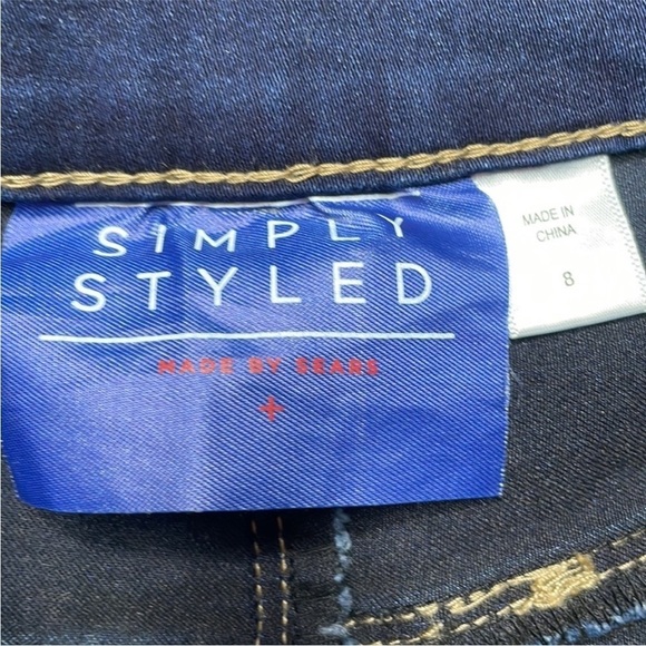 Simply Styled Soft Comfy Denim Dark wash Jeans Size 8 - Picture 6 of 9
